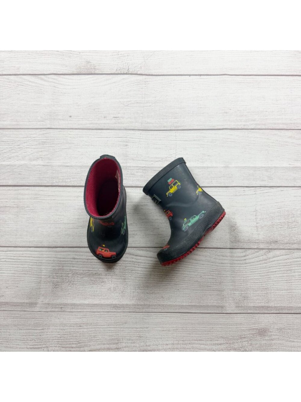 Joules Baby Wellibob Boys Rain Boots Navy Car Print Toddler 5